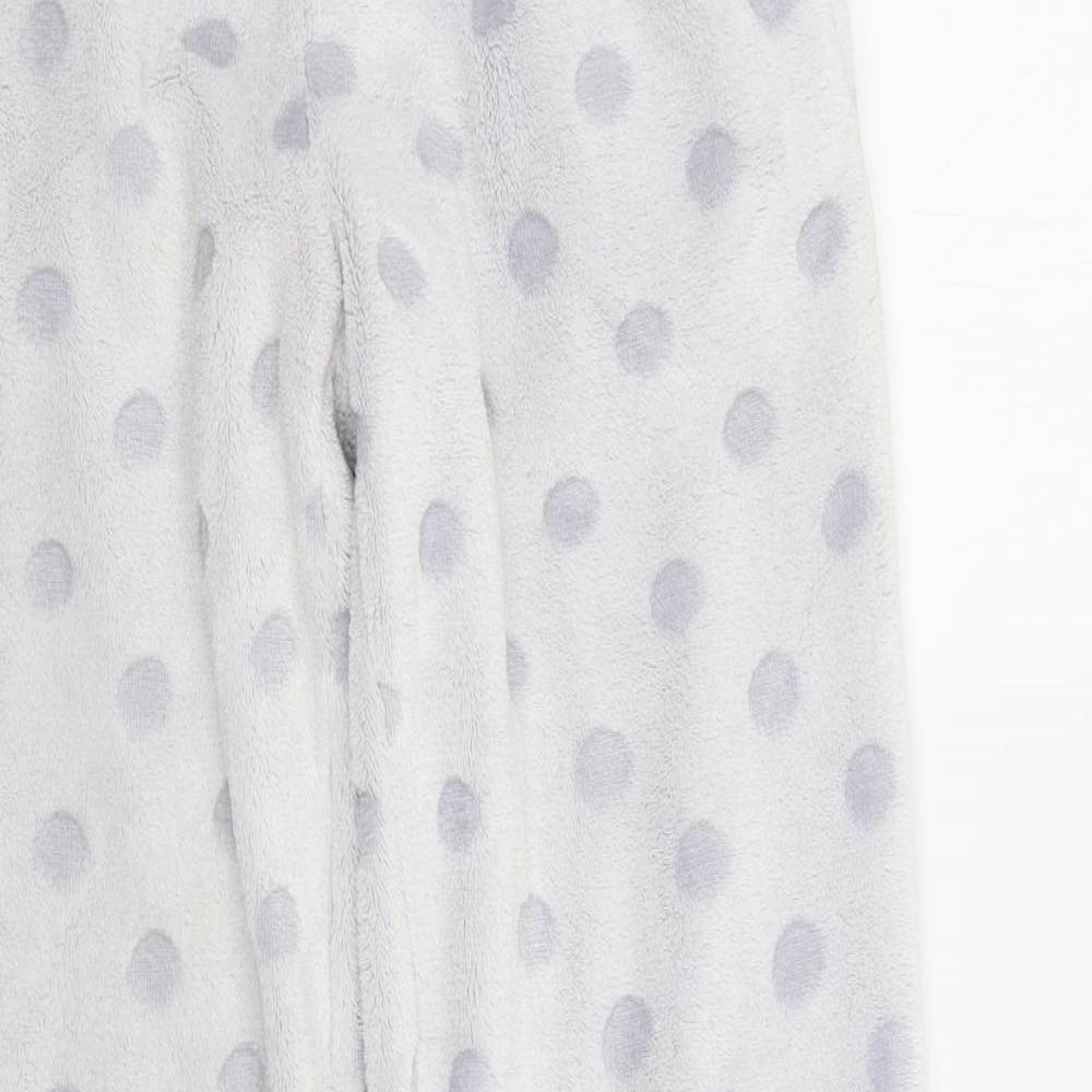 George Womens Grey Polka Dot Polyester  Pyjama Pants Size 10  Drawstring