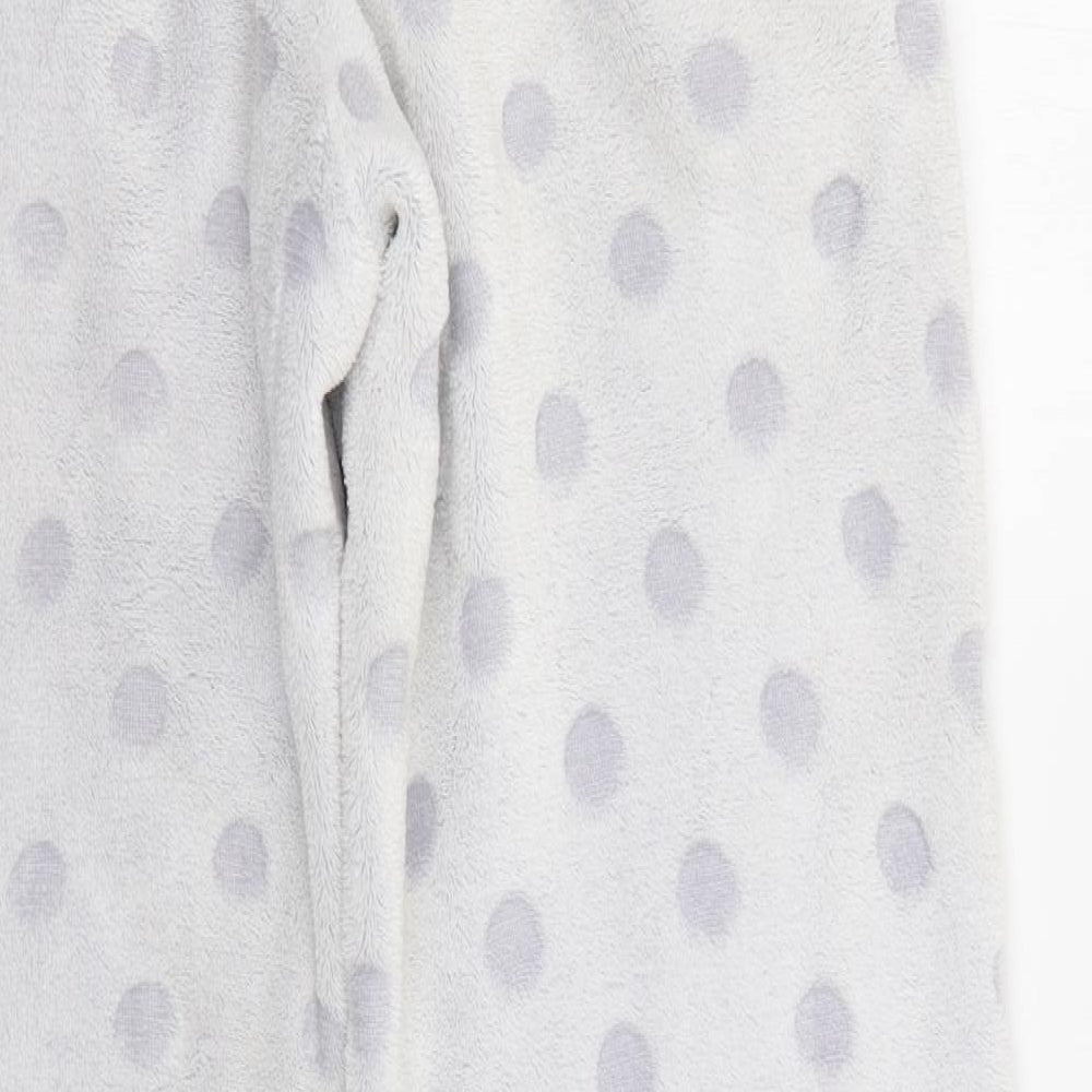 George Womens Grey Polka Dot Polyester  Pyjama Pants Size 10  Drawstring
