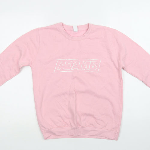 Just Hoods Girls Pink  Cotton Pullover Sweatshirt Size 12 Years