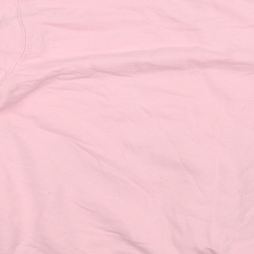 Just Hoods Girls Pink  Cotton Pullover Sweatshirt Size 12 Years