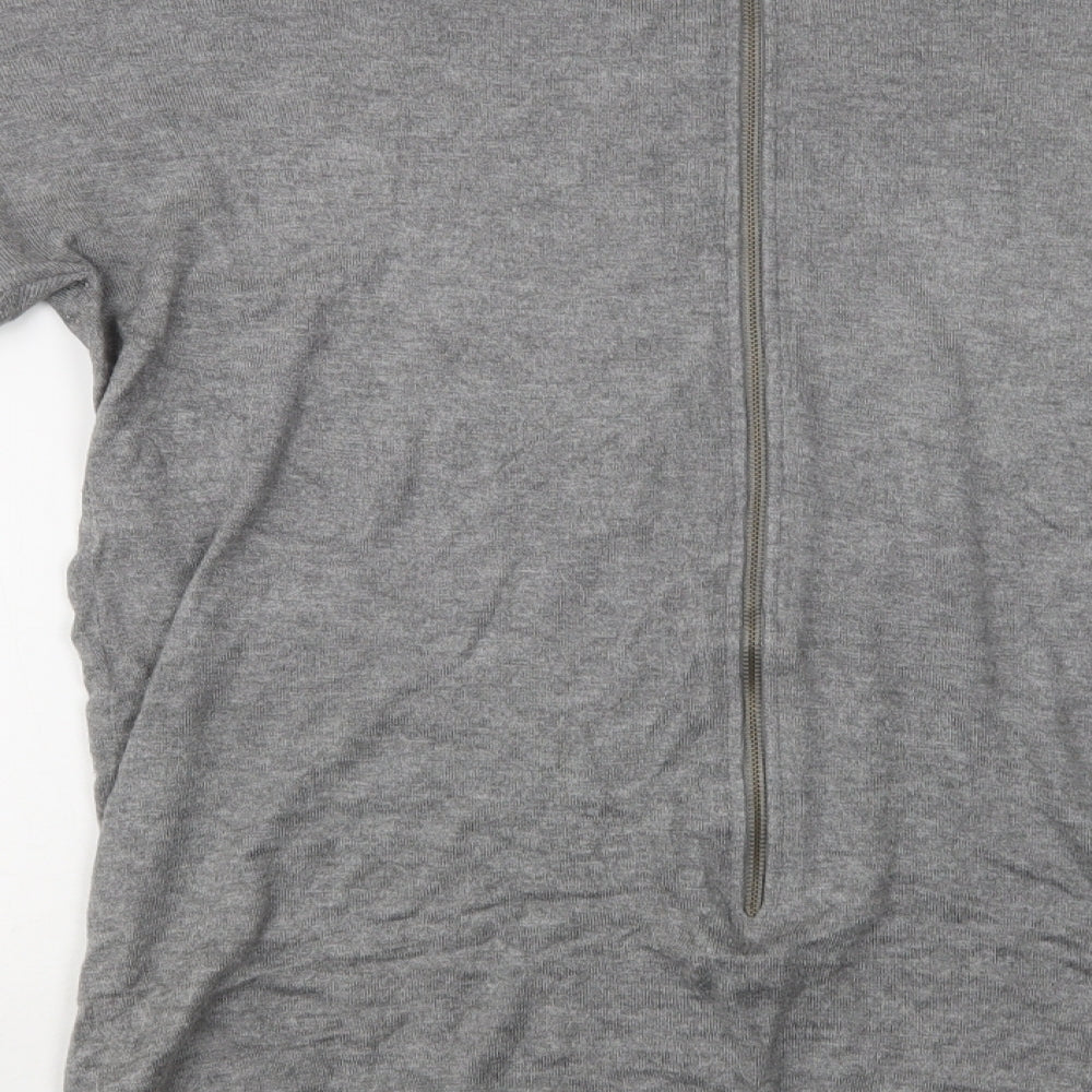 Primark Womens Grey Round Neck  Viscose Pullover Jumper Size S