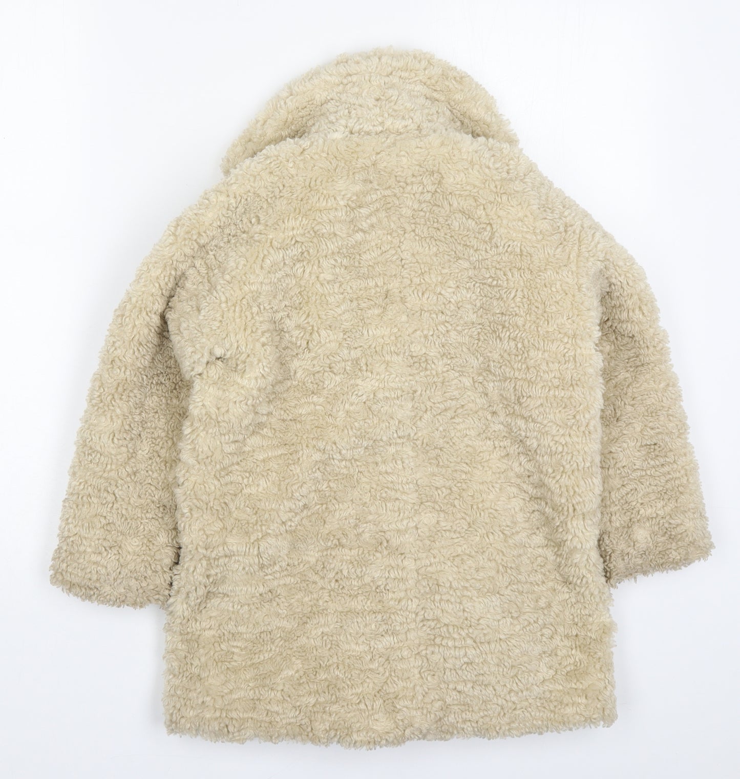 NEXT Girls Beige   Jacket Coat Size 6 Years  Button