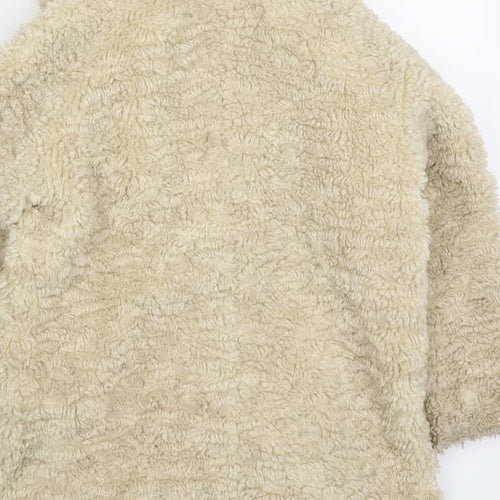NEXT Girls Beige   Jacket Coat Size 6 Years  Button