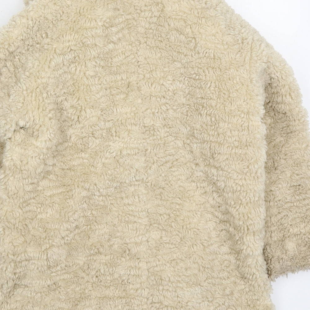 NEXT Girls Beige   Jacket Coat Size 6 Years  Button