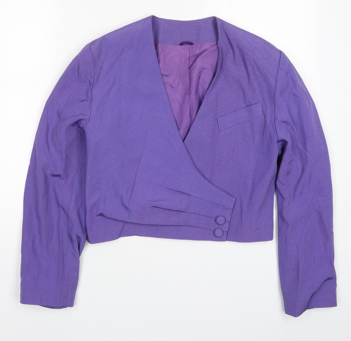 Hamells Womens Purple   Jacket  Size 12  Button