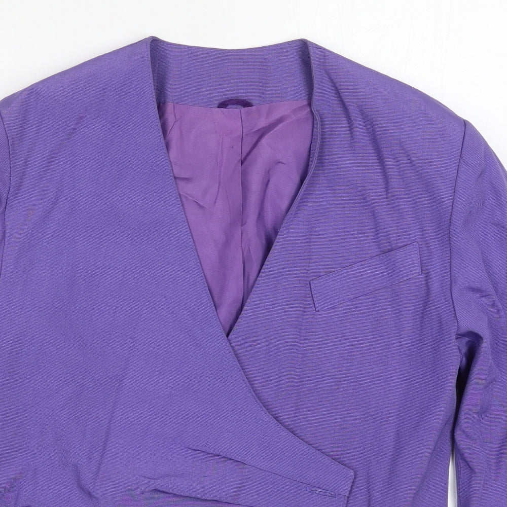 Hamells Womens Purple   Jacket  Size 12  Button