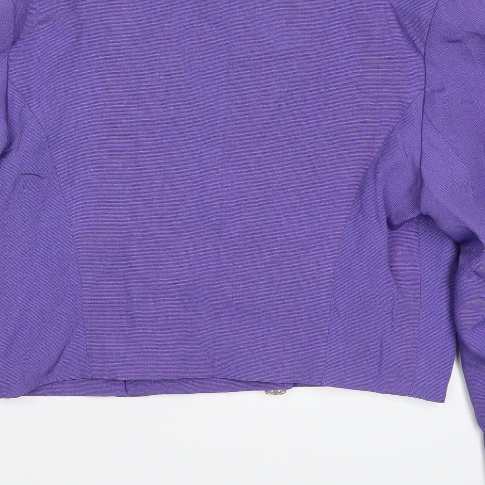 Hamells Womens Purple   Jacket  Size 12  Button
