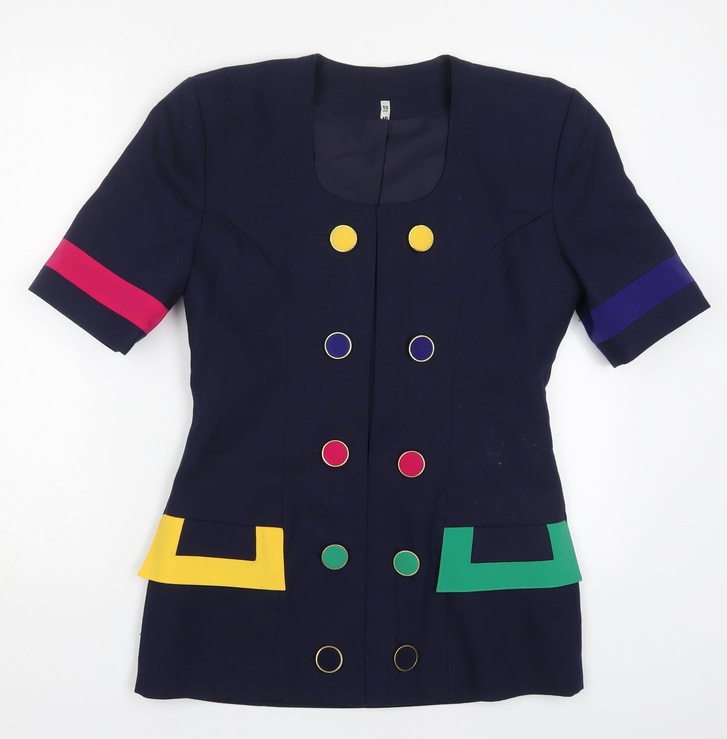 Preworn Womens Multicoloured   Jacket  Size 10  Button