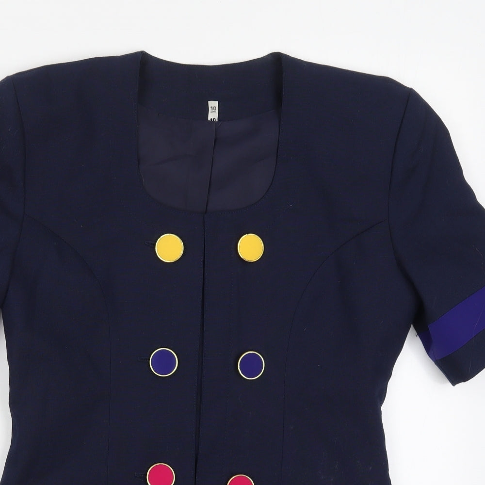 Preworn Womens Multicoloured   Jacket  Size 10  Button