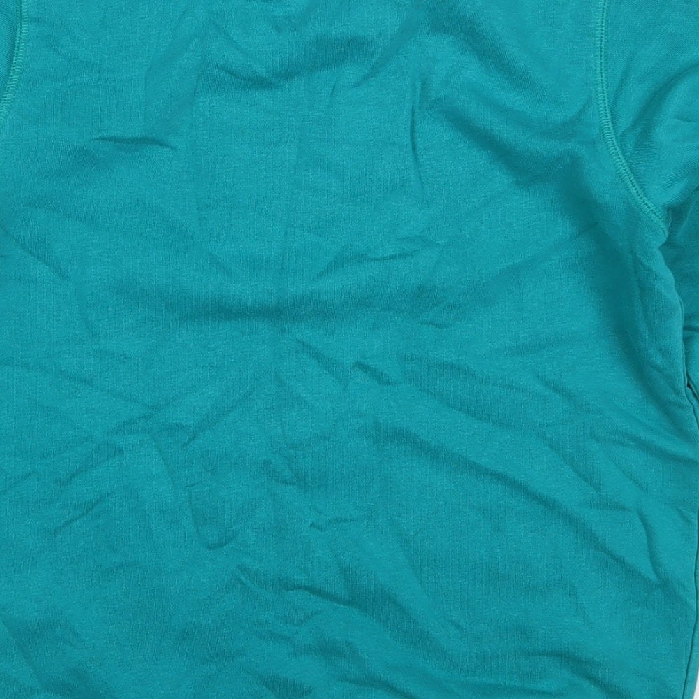 TU Boys Green  Cotton Pullover Sweatshirt Size 11 Years  Pullover