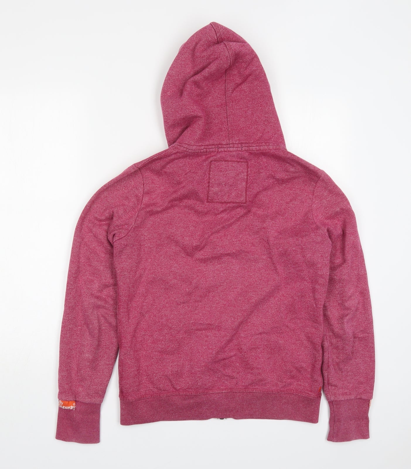 Superdry Womens Pink  Cotton Full Zip Hoodie Size M  Zip