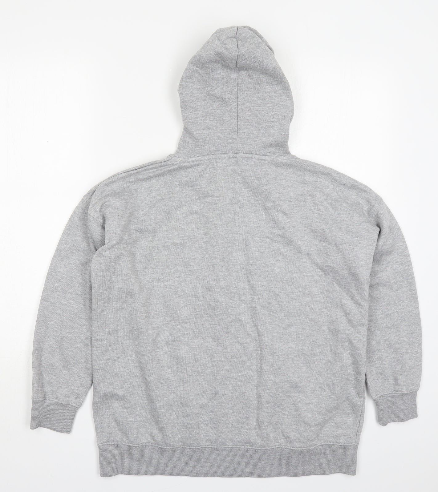 New Look Womens Grey  Cotton Pullover Hoodie Size 12  Pullover