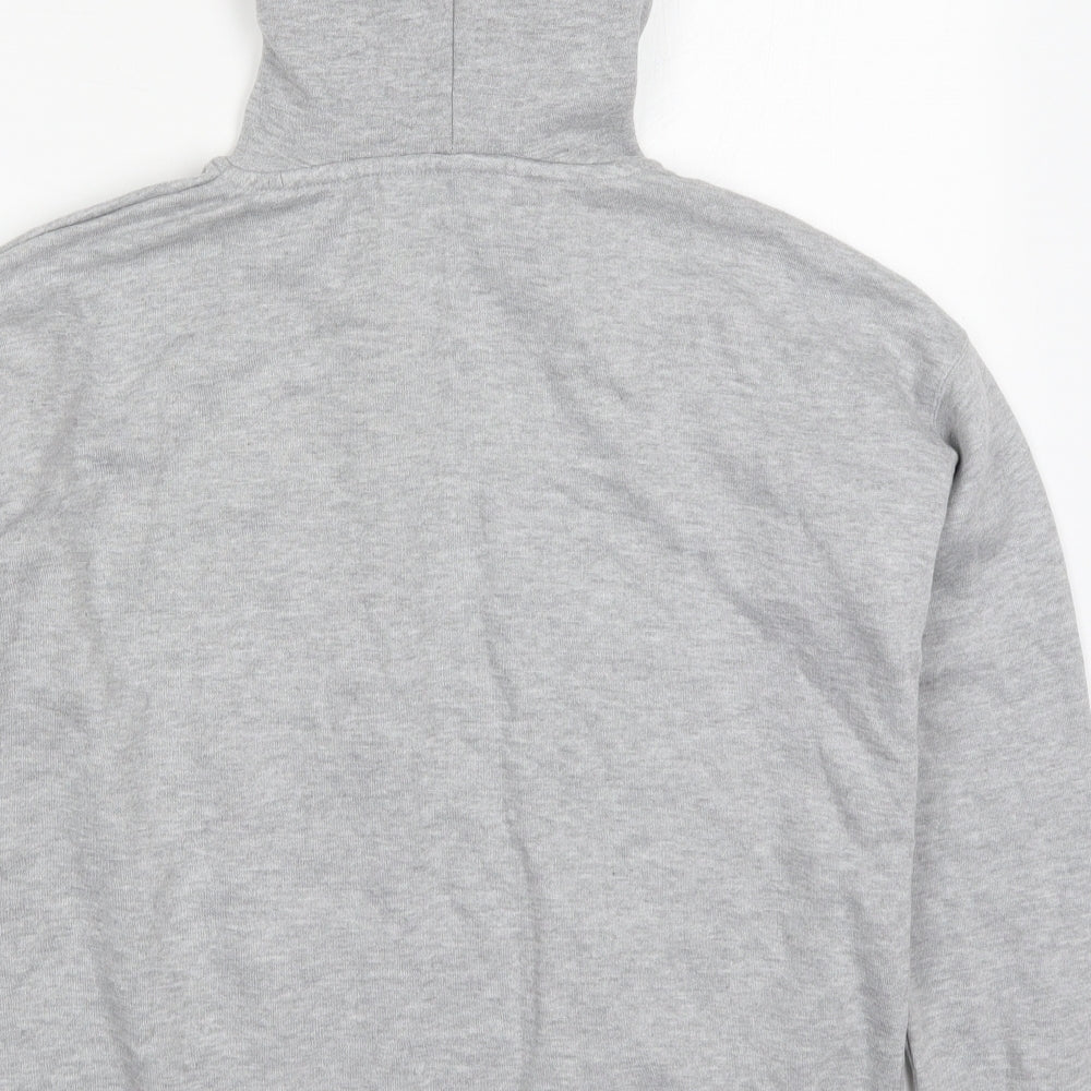 New Look Womens Grey  Cotton Pullover Hoodie Size 12  Pullover