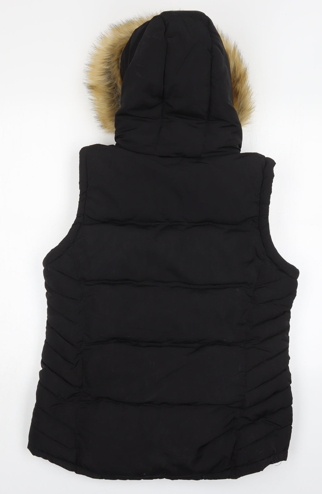 SoulCal&Co Womens Black   Gilet Coat Size 12  Zip