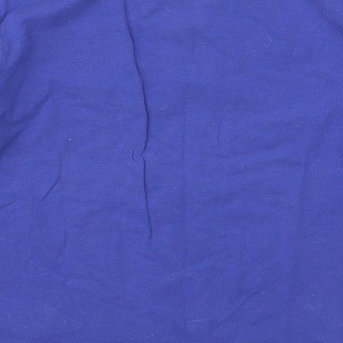 JFW Womens Blue  Cotton Basic T-Shirt Size M Round Neck