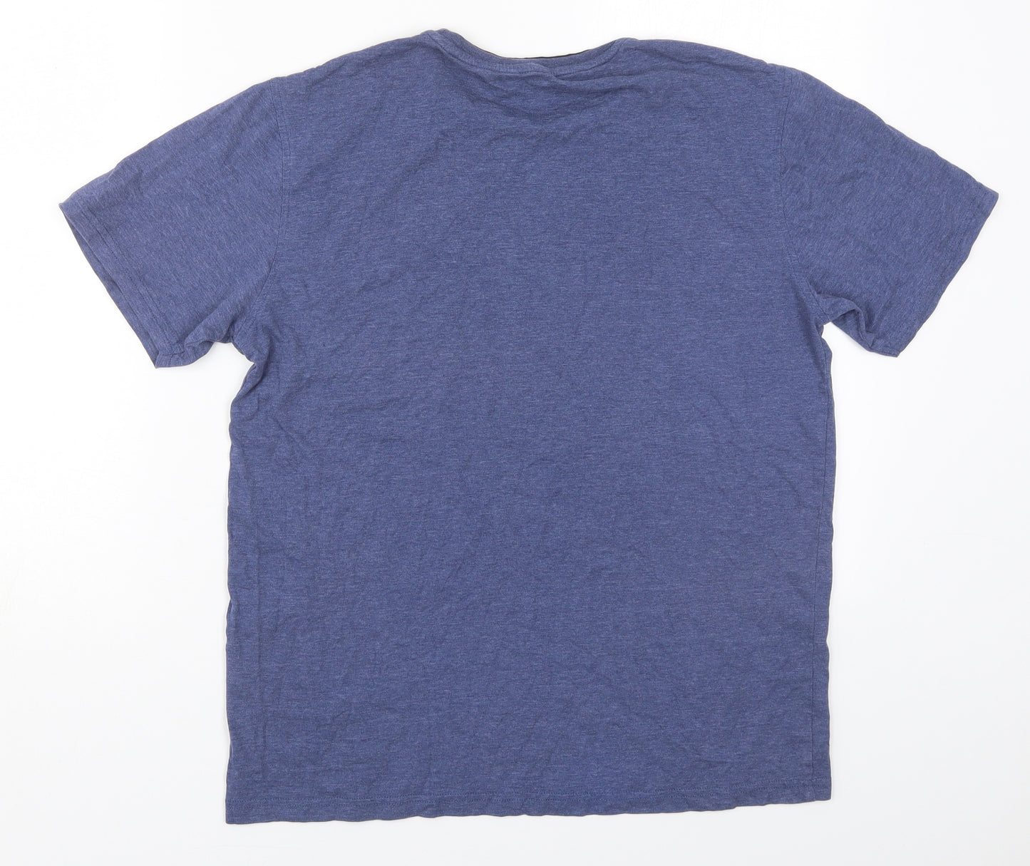George Mens Blue  Cotton  T-Shirt Size S Crew Neck