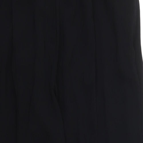 Marks and Spencer Womens Black  Polyester Trousers  Size 14 L24 in Regular