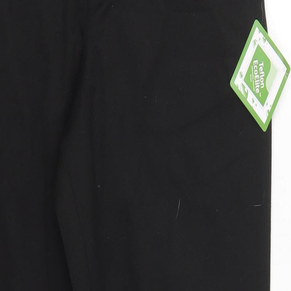 George Boys Black  Polyester Dress Pants Trousers Size 10-11 Years  Regular Hook & Eye