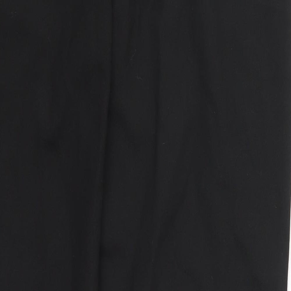 George Boys Black  Polyester Dress Pants Trousers Size 10-11 Years  Regular Hook & Eye