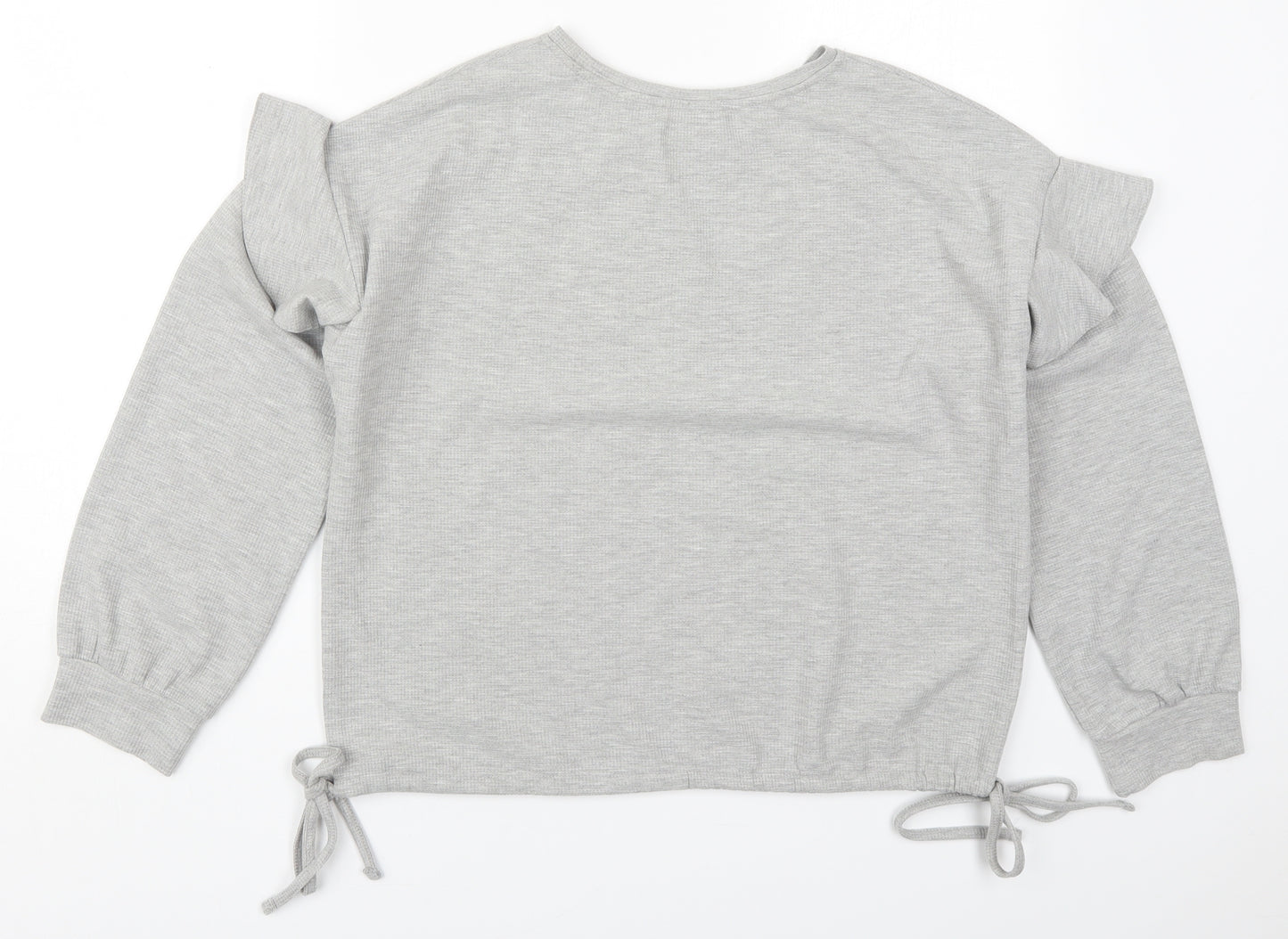 Papaya Womens Grey  Polyester Pullover Sweatshirt Size 14  Pullover