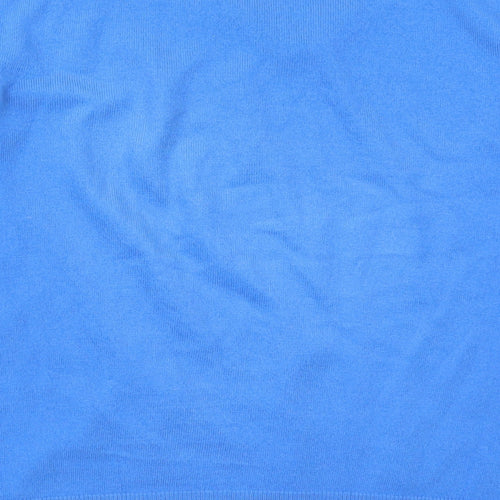Marks and Spencer Mens Blue V-Neck  Acrylic Pullover Jumper Size M