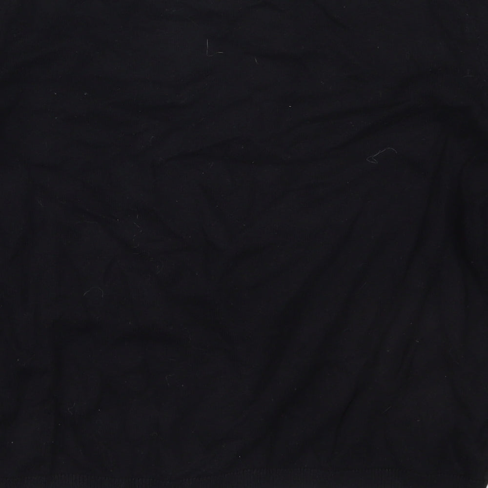 Marks and Spencer Girls Black Round Neck Polka Dot Viscose Pullover Jumper Size 13-14 Years  Pullover