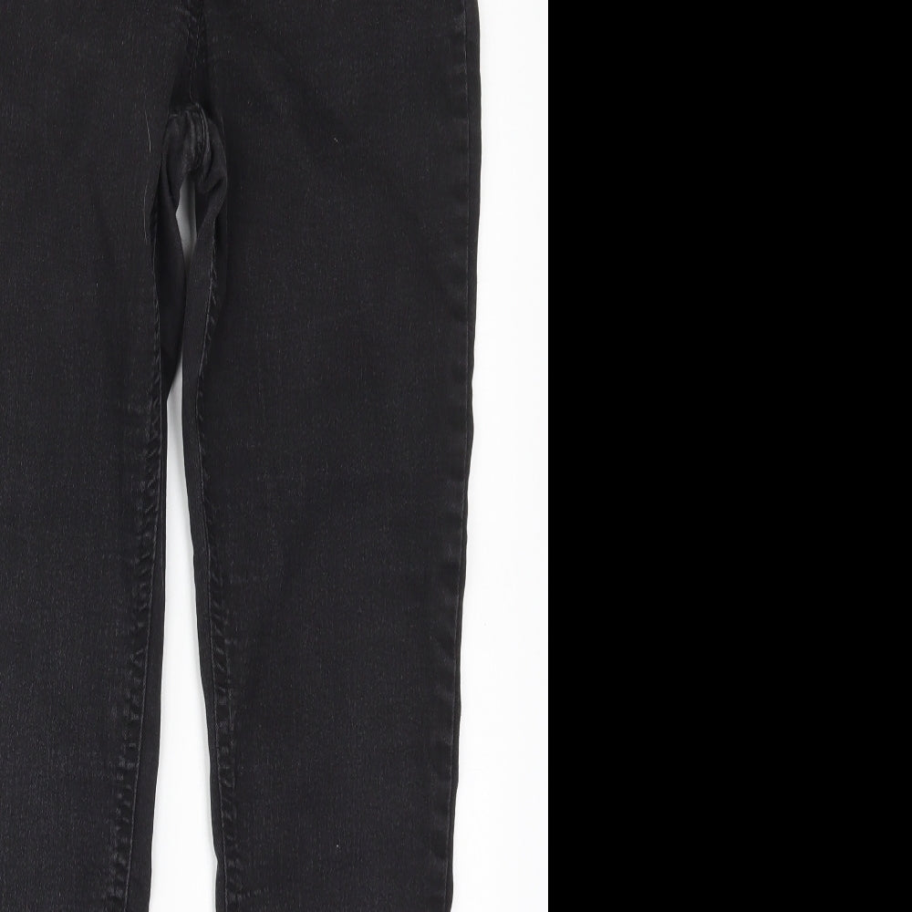 TU Womens Black  Cotton Jegging Jeans Size 14 L29 in Regular