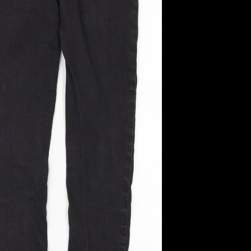 TU Womens Black  Cotton Jegging Jeans Size 14 L29 in Regular