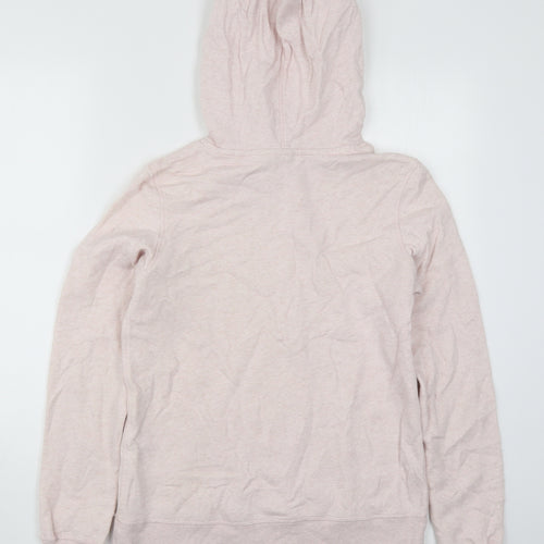 H&M Womens Pink  Cotton Pullover Hoodie Size S  Pullover - Los Angeles Stockholm Seoul Copenhagen Santiago