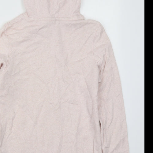 H&M Womens Pink  Cotton Pullover Hoodie Size S  Pullover - Los Angeles Stockholm Seoul Copenhagen Santiago