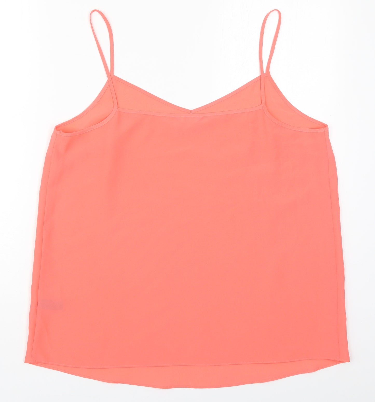 George Womens Pink  Polyester Basic Tank Size 16 V-Neck
