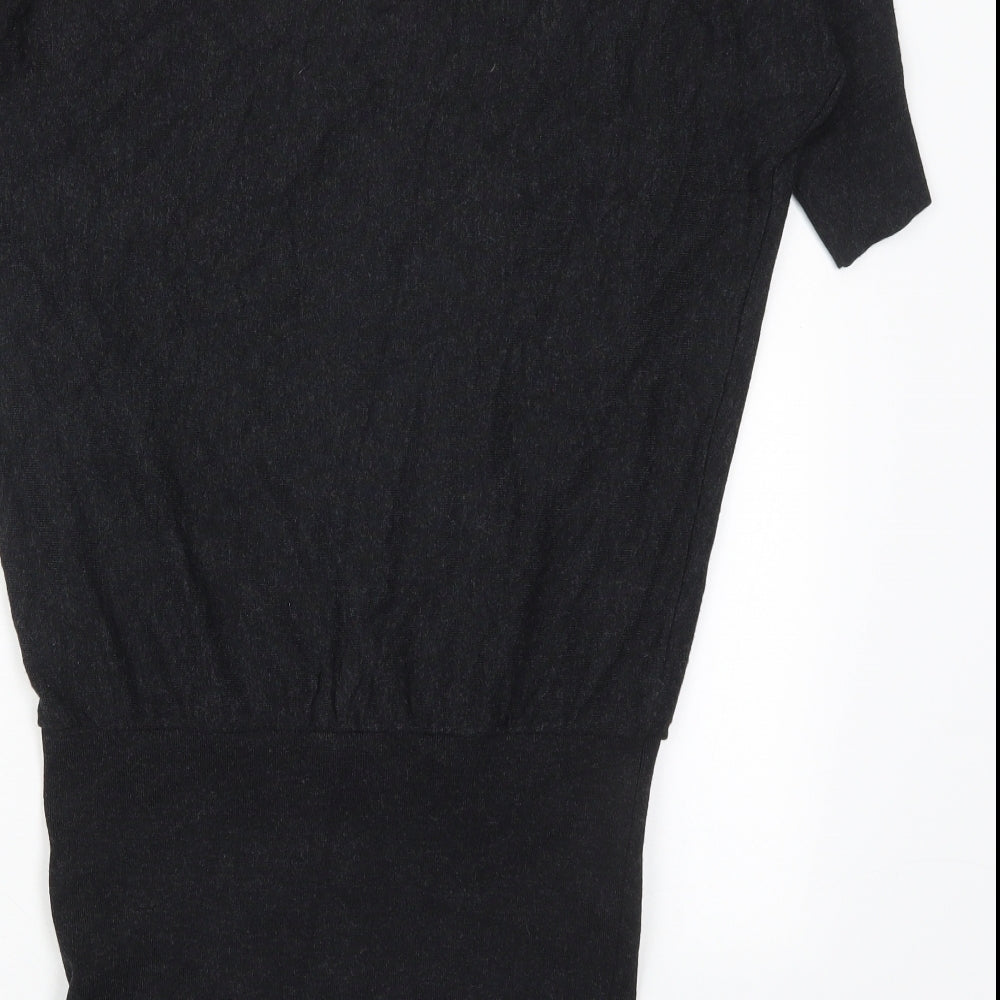 Phase Eight Womens Grey  Viscose Jumper Dress  Size 8  Round Neck Pullover