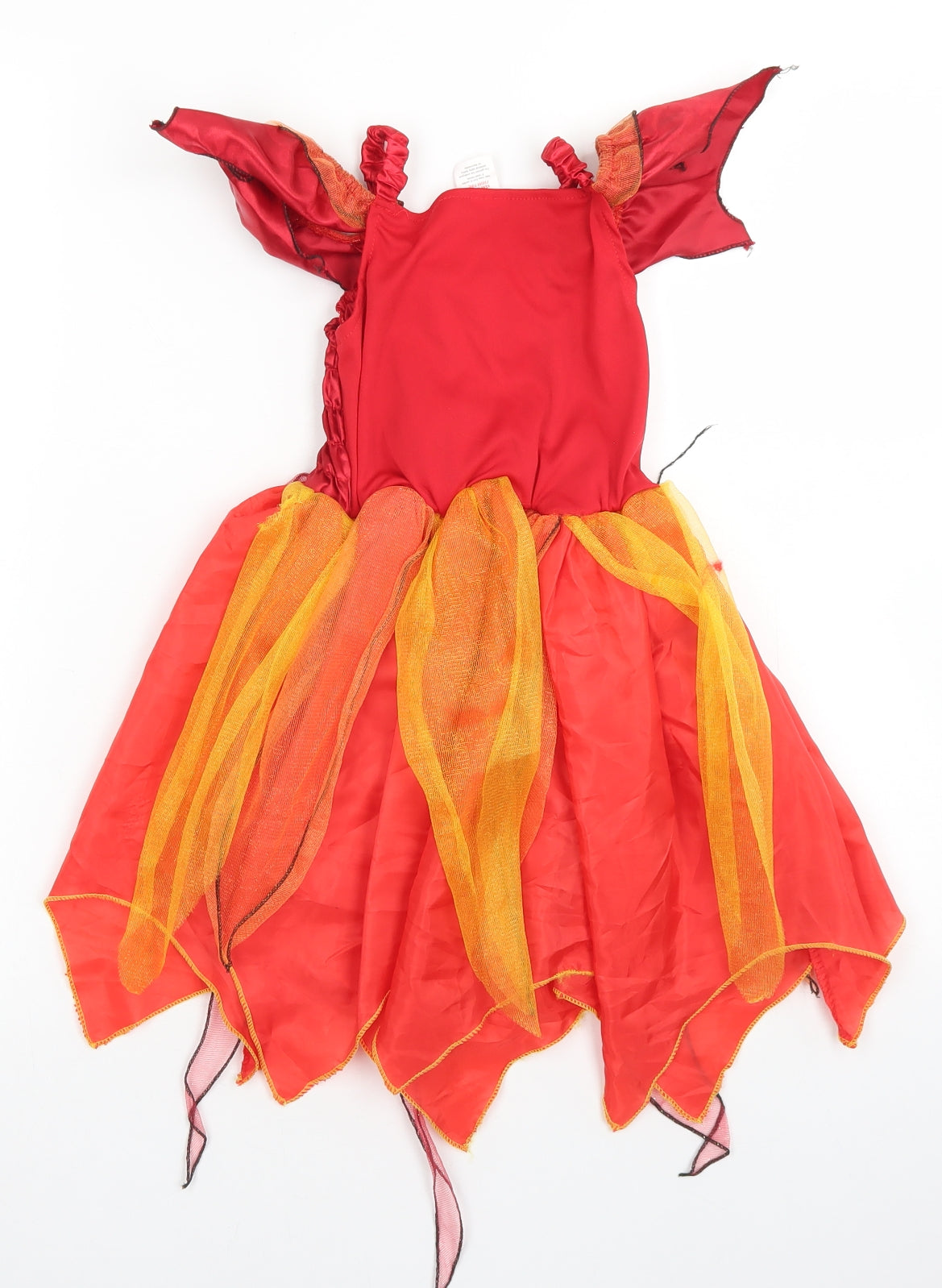 Hallow Scream Girls Red  Polyester Skater Dress  Size 3-4 Years  Square Neck  - Halloween Fancy dress Devil