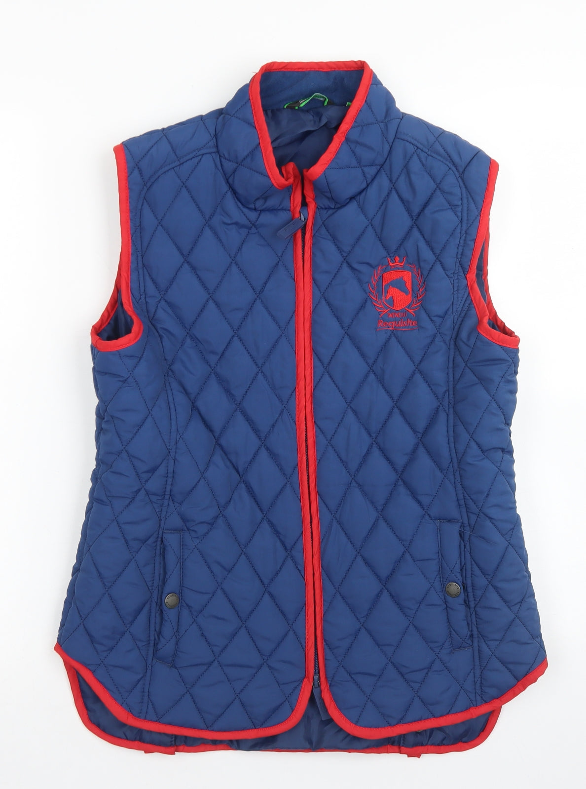 Requisite Womens Blue   Gilet Coat Size 12  Zip