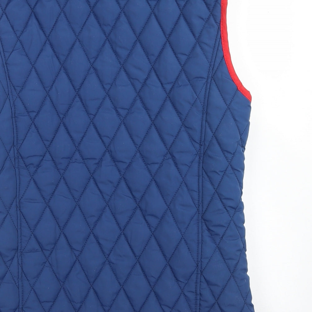 Requisite Womens Blue   Gilet Coat Size 12  Zip