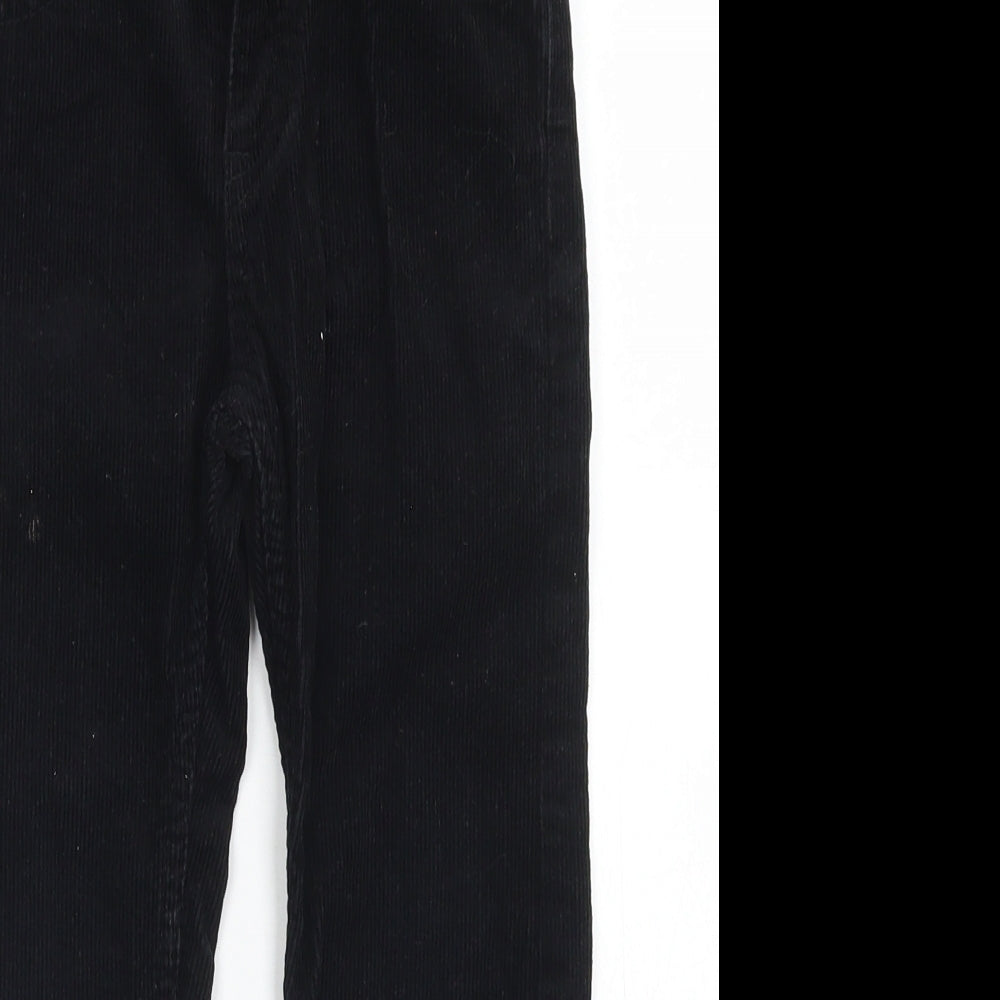 H&M Boys Black  Cotton Straight Jeans Size 5-6 Years  Regular Snap