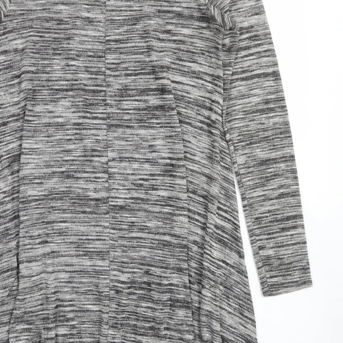 New Look Womens Grey  Viscose Trapeze & Swing  Size 10  Crew Neck