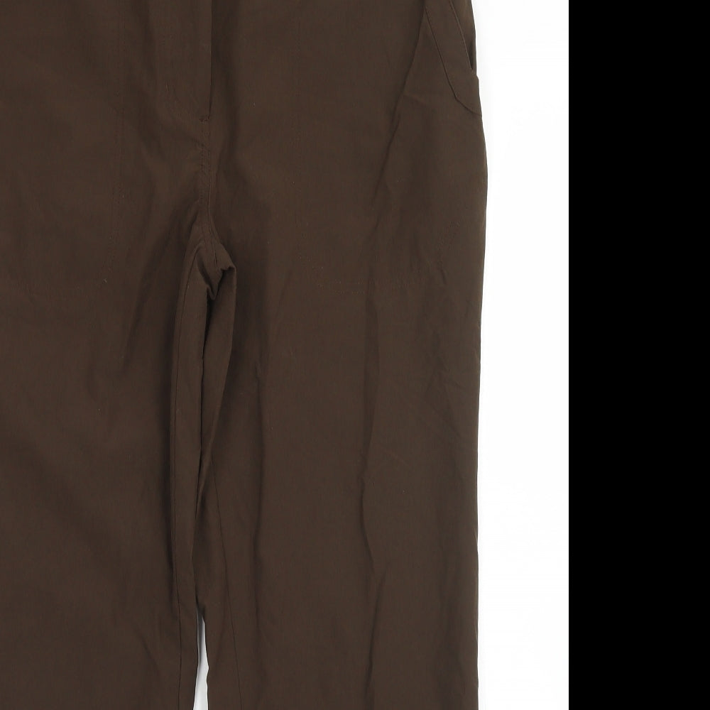Rohan Womens Brown  Polyamide Cargo Trousers Size 14 L26 in Regular Button