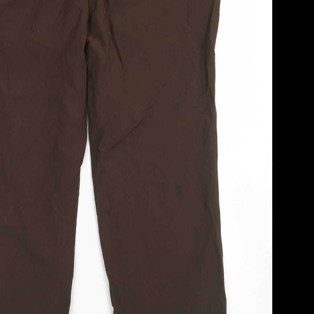 Rohan Womens Brown  Polyamide Cargo Trousers Size 14 L26 in Regular Button