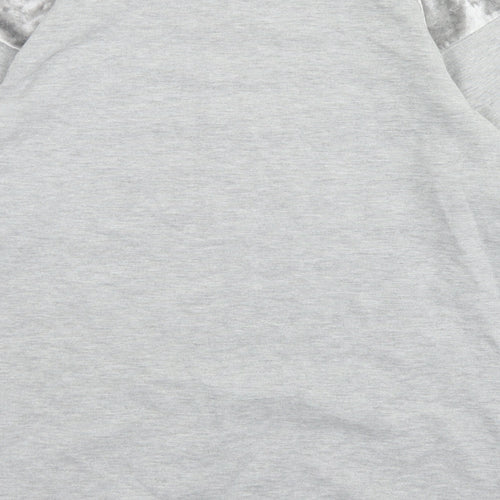 Peacocks Womens Grey  Polyester Pullover Sweatshirt Size 10