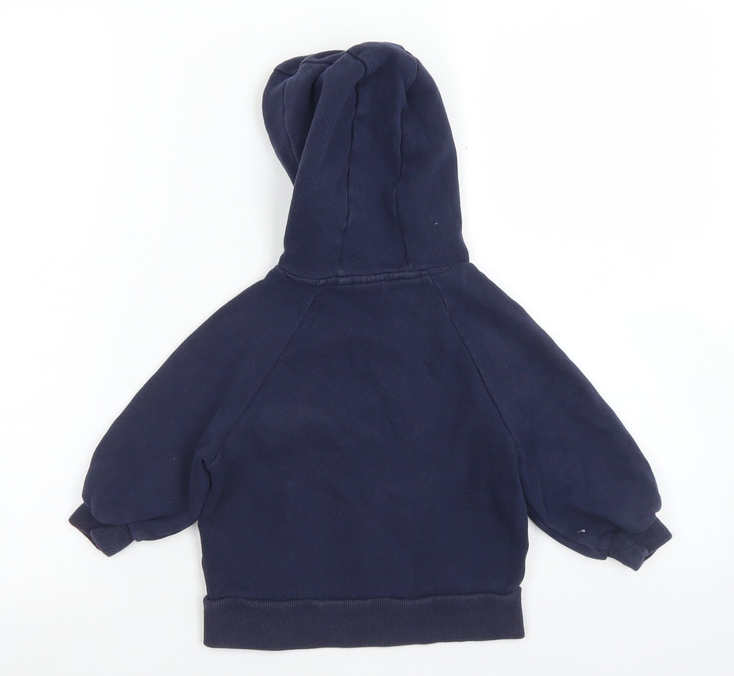 NEXT Girls Blue  Cotton Pullover Hoodie Size 3 Years   - Fleece Lined