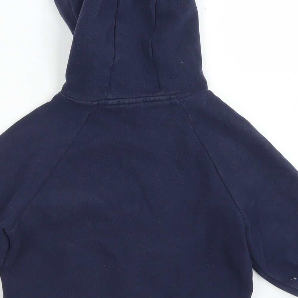 NEXT Girls Blue  Cotton Pullover Hoodie Size 3 Years   - Fleece Lined