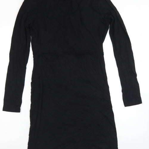 TG Womens Black  Viscose Pencil Dress  Size 12  V-Neck