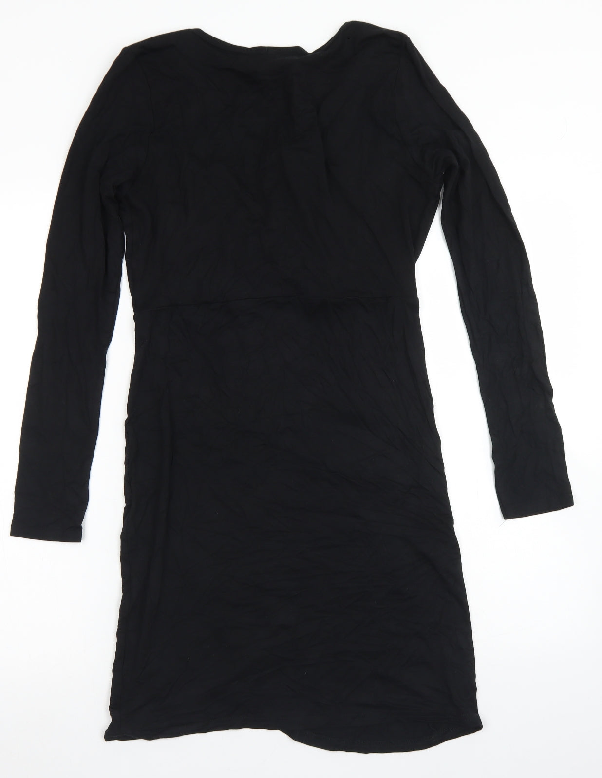 TG Womens Black  Viscose Pencil Dress  Size 12  V-Neck