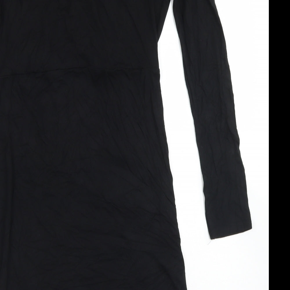 TG Womens Black  Viscose Pencil Dress  Size 12  V-Neck