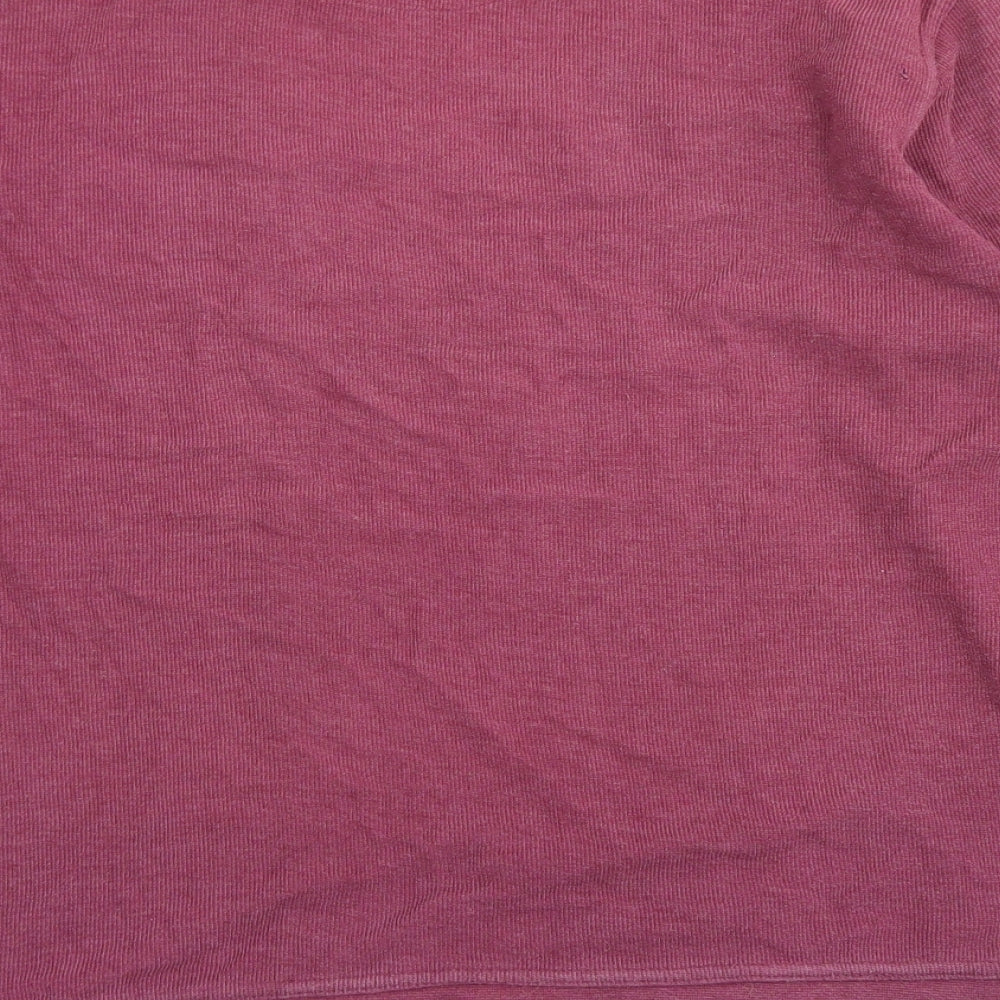 Peacocks Mens Purple  Cotton  T-Shirt Size M Crew Neck