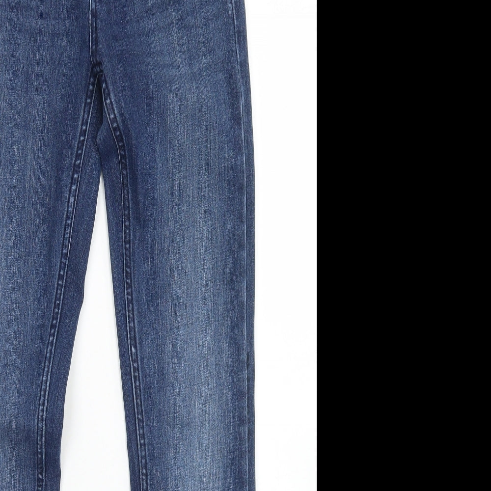 Levi's Girls Blue  Cotton Skinny Jeans Size 12 Years  Regular Button