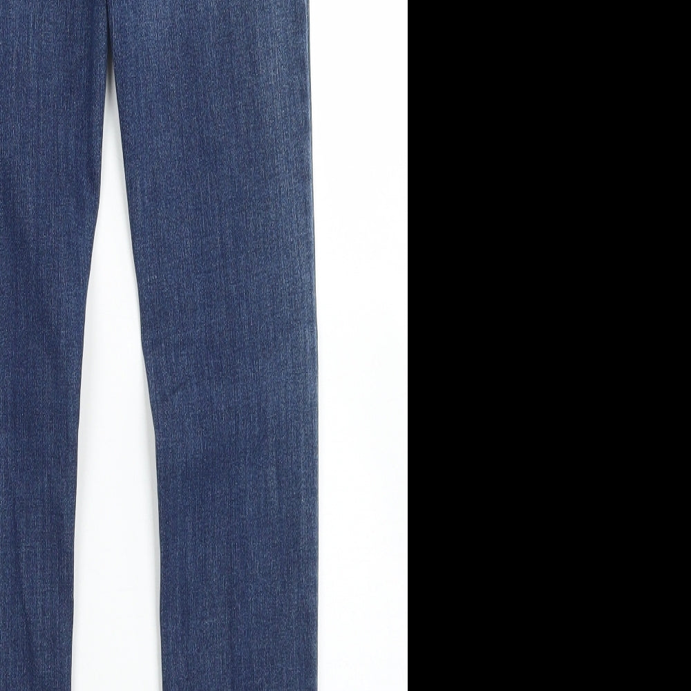 Levi's Girls Blue  Cotton Skinny Jeans Size 12 Years  Regular Button