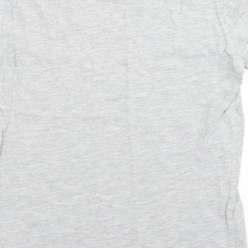 zakti Boys Grey  Cotton Basic T-Shirt Size 9-10 Years Crew Neck