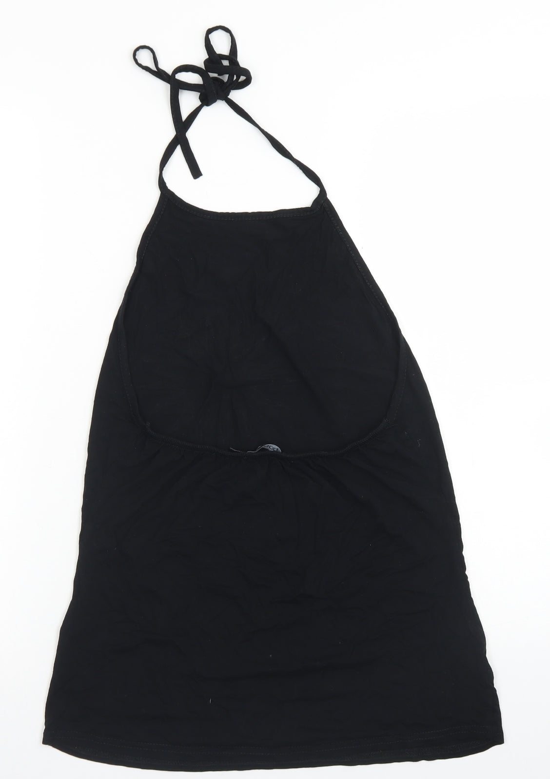Boohoo Womens Black  Viscose Camisole Tank Size 12 Halter - Sun & Moon
